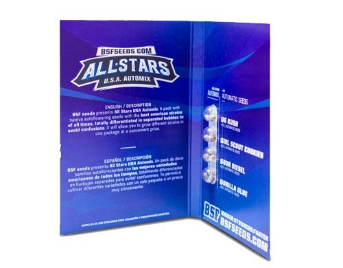Paquete de semillas de marihuana All Stars USA Automix