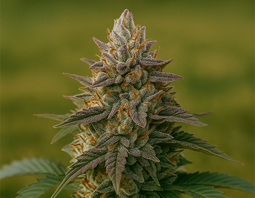 Planta de Tangie Auto cultivada al aire libre en floración