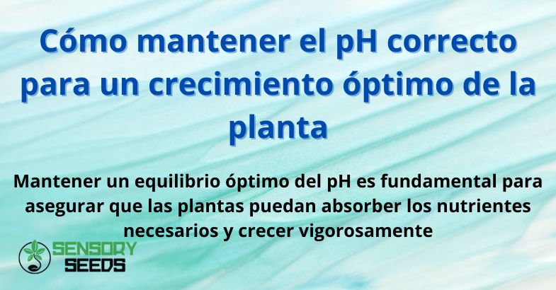 Cómo mantener el pH correcto para un crecimiento óptimo de la planta