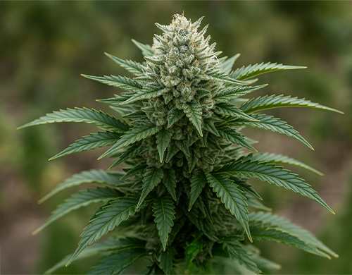 Planta de Gorilla Whitecultivada al aire libre en floración